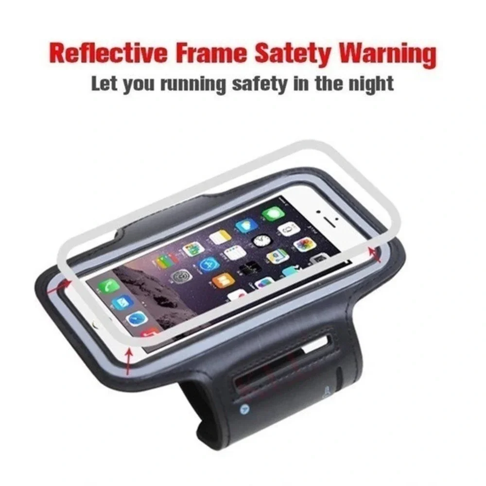 5C/5S Phone Running Armband Black‎ Touch screen Waterproof & Reflective Design